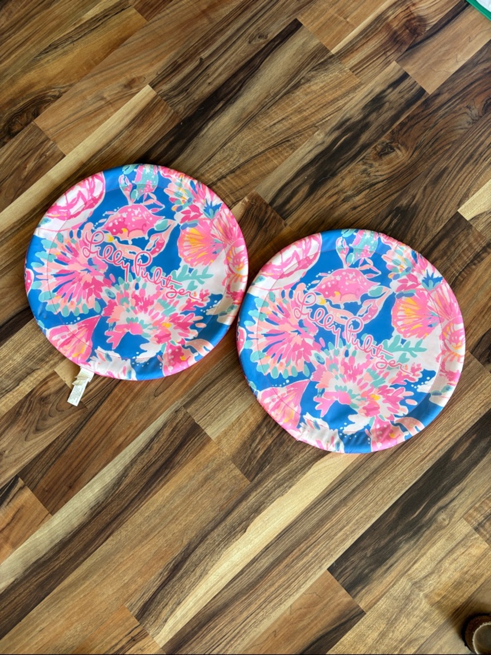 Lilly Pulitzer Beach Pool Accessory Flying Disks